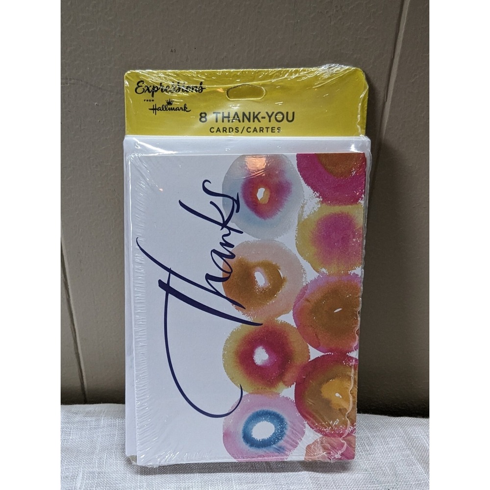 8‎ Thank You Cards - Floral Watercolor - Expressions from Hallmark